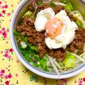 ふたごゆき's cooksnap of when they made 包丁いらずの簡単ひき肉丼♡.