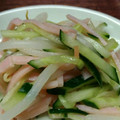 ハチきち's cooksnap of when they made もやしとハムの酢のもの 卵&きゅうり入り.