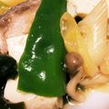 ymizuho's cooksnap of when they made 鰤と豆腐と葱としし唐の味噌煮.