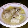 ぴにゃこ☆'s cooksnap of when they made 白菜と鶏団子のあったかスープ.