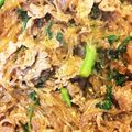 みのむしたいぞう's cooksnap of when they made 牛肉と春菊の春雨炒め.