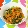 ◆◇Wtiti＊◇◆'s cooksnap of when they made 簡単！にんじんと小松菜のナムル.