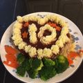 ☆Rika☆☆'s cooksnap of when they made お祝いハンバーグ♡ ケーキじゃないわよ♡.
