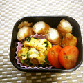 ﾁｲﾁｬﾝﾏﾏ's cooksnap of when they made 夢の共演！？豚肉とささみの肉肉巻き〜♪.