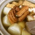 purumeri's cooksnap of when they made 自家製スープでおでん♪冷凍大根でしみしみ.