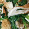 夢翔かあちゃん's cooksnap of when they made 薄揚げとほうれん草とちくわの煮物.