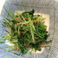 sakumori's cooksnap of when they made 簡単＊豆苗と水菜の青菜炒め.