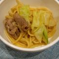 みぅりん☆'s cooksnap of when they made 簡単！豚肉とキャベツで和風パスタ.