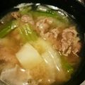 Toffy＊'s cooksnap of when they made 和牛を使ったお味噌汁.