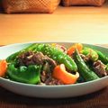なにぬねにょろん's cooksnap of when they made 羊肉としし唐のクミン炒め.