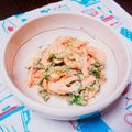 もちっこ橙色's cooksnap of when they made ニラで元気に！ニラと竹輪のマヨキムチ和え.