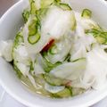 むぴょこぴょこん's cooksnap of when they made ピラピラ大根とキュウリの中華風浅漬け.