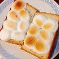yesmama's cooksnap of when they made ココナッツオイル☆マシュマロ珈琲トースト.