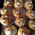 きゅきゅっ〜と's cooksnap of when they made かわいいくまちぎりパン！.