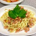 コパトーン1号's cooksnap of when they made 秋鮭と柿のレモンバターソース パスタ.