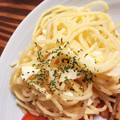 massumii's cooksnap of when they made タマネギとゆで卵のスパサラ‼.