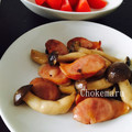 ちょけまる's cooksnap of when they made キノコとウィンナーのマヨポン炒め♬。•.