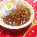 」りふ's cooksnap of when they made 超イケる！おうちカレーにトッピング納豆♥.