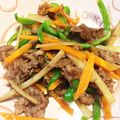 カメ姫☆'s cooksnap of when they made おいしい 牛肉もりもり きんぴらごぼう.