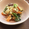 まっちゃあずき613's cooksnap of when they made ゆで卵でまろやかに☆ほうれん草の白和え.