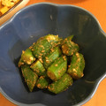 JILLの赤メガネ's cooksnap of when they made めちゃ簡単 オクラの胡麻和え.