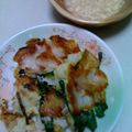 まんまるこころ's cooksnap of when they made 長いもで☆和風チヂミ.