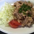 maberusunu's cooksnap of when they made 時短簡単♡豚みそ炒め丼.