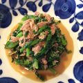 ゆぅまぁ922's cooksnap of when they made 春菊とツナのもりもりサラダ.