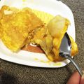 yukancyu's cooksnap of when they made チーズたっぷり！お餅入りチーズオムレツ.