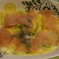 izmin777's cooksnap of when they made 生ハムとほうれん草のクリームパスタ.