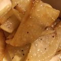 赤べこひまわり's cooksnap of when they made 滋味あふれる味♪大根の素揚げ.