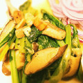 naaaaana38's cooksnap of when they made つぼみ菜と椎茸のチーズ乗っけ炒め.