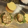 RIUTARO's cooksnap of when they made 照り焼きチキンバーガー　アメリカ在住.