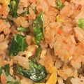 クックBO65WQ☆'s cooksnap of when they made キャベツと鮭のガーリック炒飯.