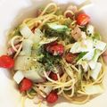 Mkmk♡'s cooksnap of when they made お野菜の彩りきれいなアンチョビパスタ。.