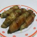 sko's cooksnap of when they made 野菜嫌いの肉巻きピーマン♪.