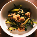 kenjingoo's cooksnap of when they made 3分で完成！さばの水煮と小松菜の炒め物.