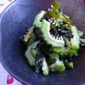 ピンクのたまご's cooksnap of when they made ゴーヤとわかめの柚子胡椒ポン酢和え.