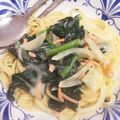 修行だ！たにし's cooksnap of when they made 簡単☆ スモークサーモンのクリームパスタ.