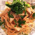 ぴーぱちゃい's cooksnap of when they made エノキと明太子の旨みシンプルバターパスタ.