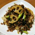 しなっしな's cooksnap of when they made ぱぱっと！豚ひき肉とレンコンの炒め物.