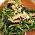 ThirdEye's cooksnap of when they made 素朴！さつま芋の茎【芋づるの炒め煮】.