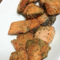 パパの手料理☆'s cooksnap of when they made 鮭のバジルオイル漬けのパン粉揚げ.