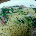 クックSEESE4☆'s cooksnap of when they made うま～♡きのことほうれん草の和風パスタ♡.
