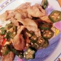 柳生十兵衛茜's cooksnap of when they made 簡単！豚オクラ炒め.