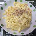 りひろ's cooksnap of when they made フィットチーネのカルボナーラ.