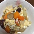 小鉄ニャンコ's cooksnap of when they made 給食メニュー＊高野豆腐の卵とじ.