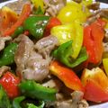 Rick_t's cooksnap of when they made パプリカと豚肉の炒めもの お弁当に.