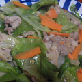 かおぱんな's cooksnap of when they made 簡単中華☆豚肉とレタスの黒酢炒め！.