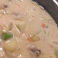ひぃちゃとももちゃ's cooksnap of when they made マカロニ入り☆とろとろ豆乳シチュー.